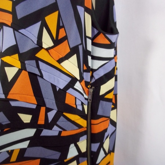 Kalijati Stained Glass Print Sleeveless Dress Lrg - Picture 3 of 6